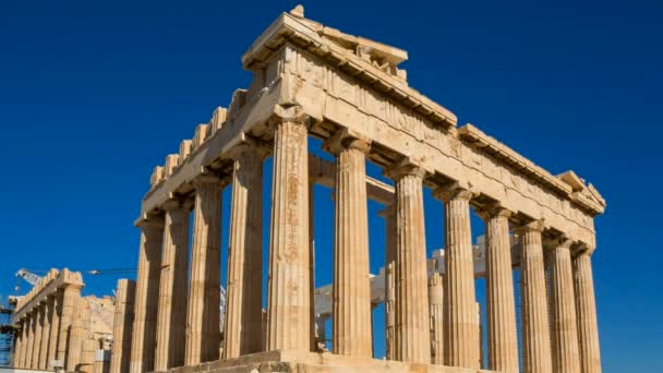 Pártenon Acrópole Durante Dia Atenas Grécia — Vídeo de Stock