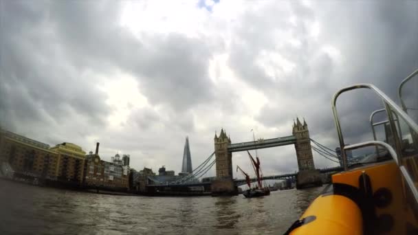Tower Bridge Tamigi Londra Regno Unito — Video Stock