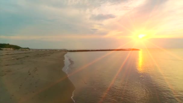 Overgang Van Adriatische Zee Bij Zonsondergang — Stockvideo