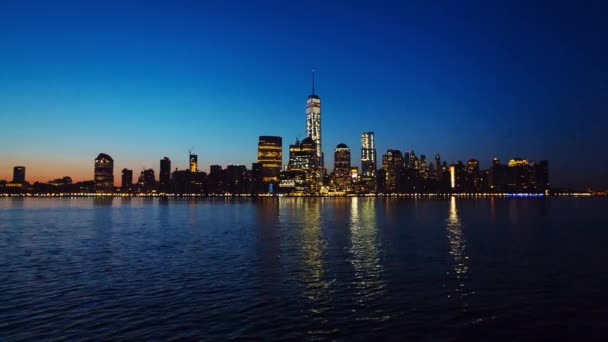 Manhattan Skyline Nueva York Nueva York — Vídeos de Stock