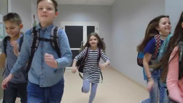 Meisjes Jongens School — Stockvideo