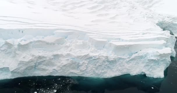 Front Glacier Dans Port Neko Péninsule Antarctique Antarctique — Video