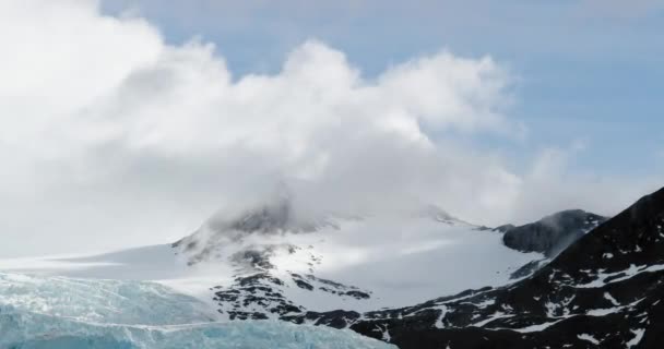 Горы Ледник Элли Патагония — стоковое видео