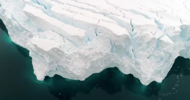 Glaciärfronten Neko Hamn Antarktiska Halvön Antarktis — Stockvideo