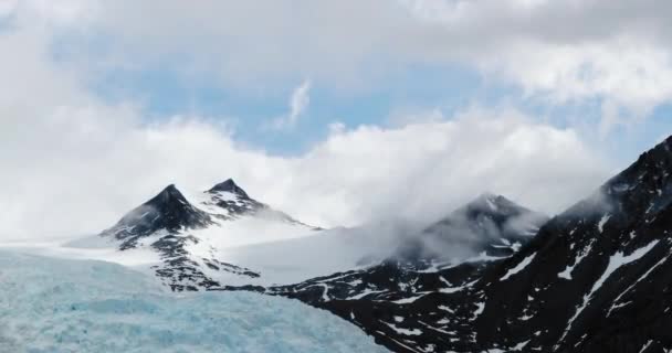 Montanhas Glaciar Ally Patagônia Chile — Vídeo de Stock