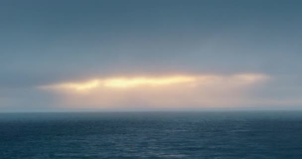 Coucher Soleil Sur Mer Half Moon Island Antarctique — Video