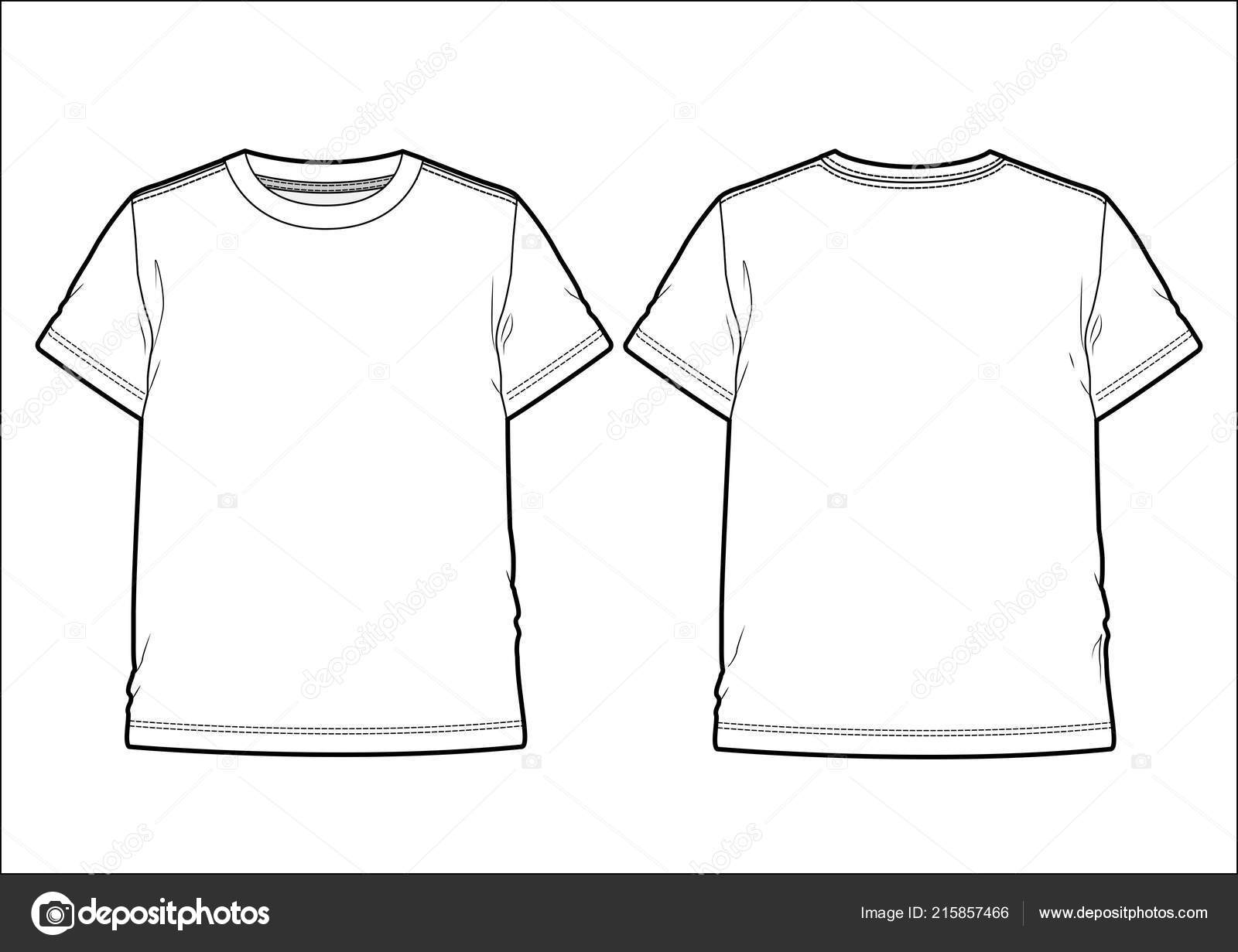 Front Back View Men Shirt — Stock Vector © Rabotnichek #215857466