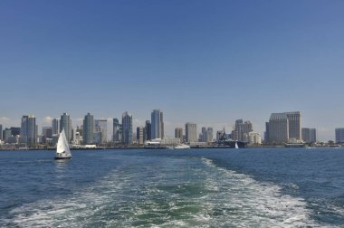 San Diego okyanusun üzerinden görünüm