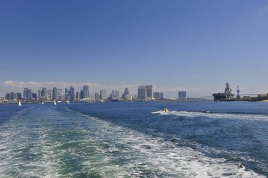 San Diego okyanusun üzerinden görünüm