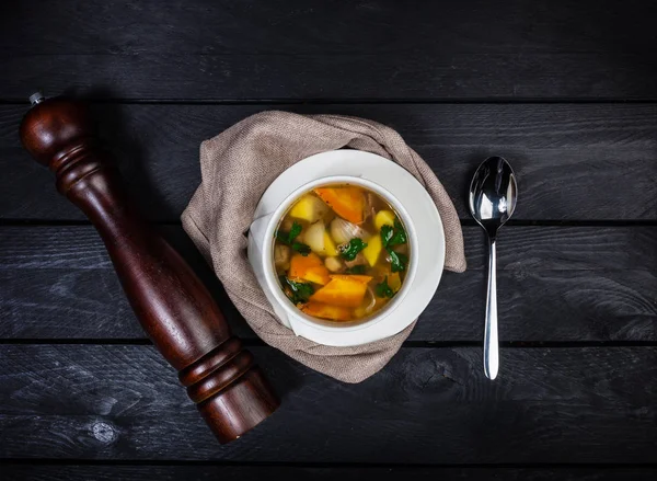 Shurpa with lamb and vegetables. — Stock Image Shurpa with lamb and vegetables. Stock Picture