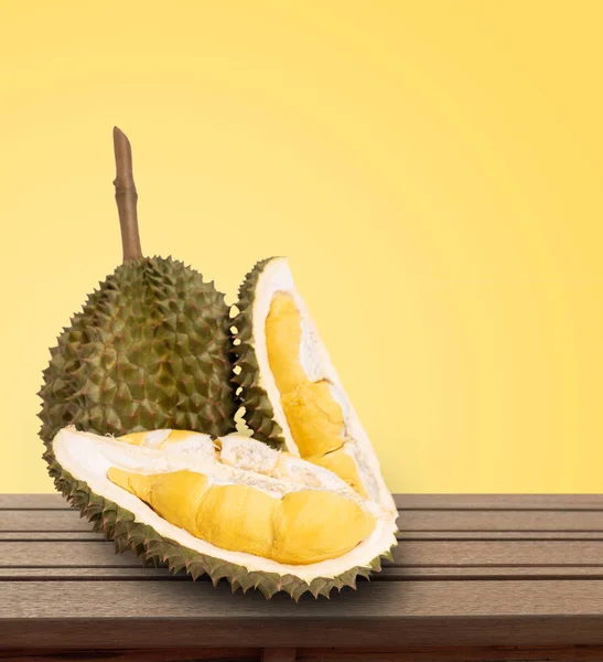 Durian fruta, el mejor sabor y frutas olorosas en Tailandia en woo —  Fotos de Stock