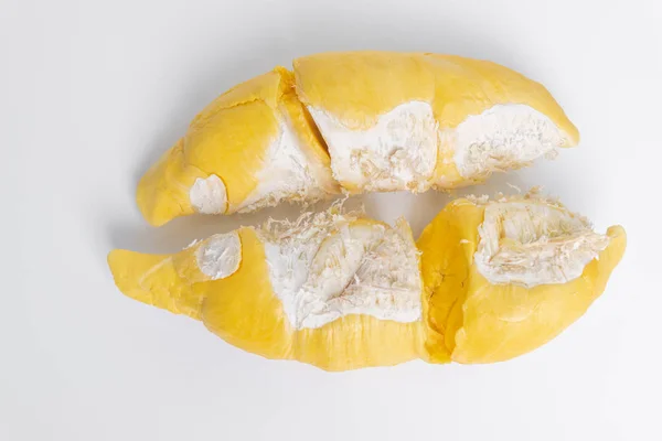 Durian Früchte, der beste Geschmack und stinkende Früchte in Thailand auf whi — Stockfoto