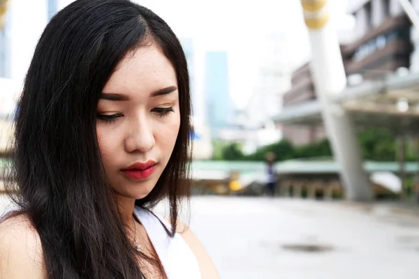 Nahaufnahme Schöne Frauen Glücklich Und Lächeln Porträtgesicht — Stockfoto