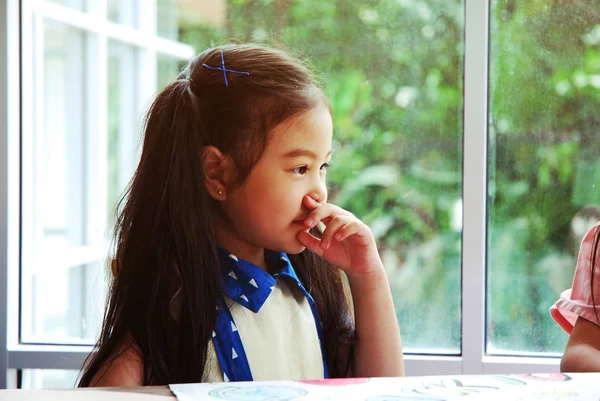 Beautiful Kid Girl Portrait Happy Fun Holiday — Stock Photo, Image