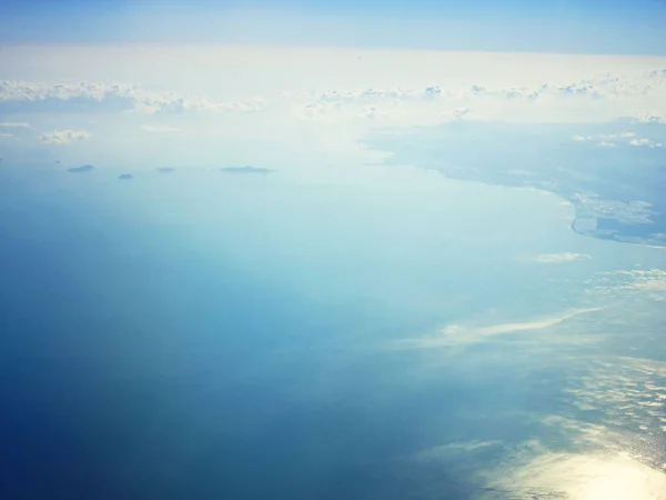Tayland Bitki Üzerinde Deniz Manzarası Güzel Top Görünümü — Stok fotoğraf