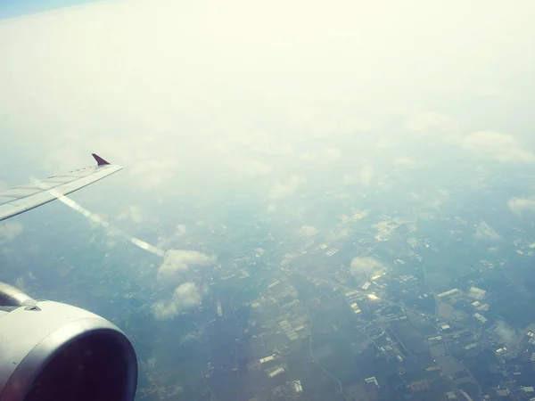 태국의 경관에서 비행기에서 아름다운 — 스톡 사진
