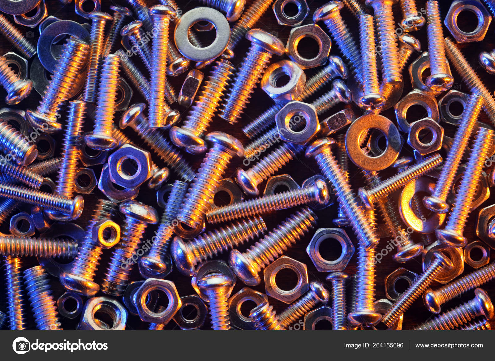 Nuts and bolts background Stock Photo by ©SSilver 264155696