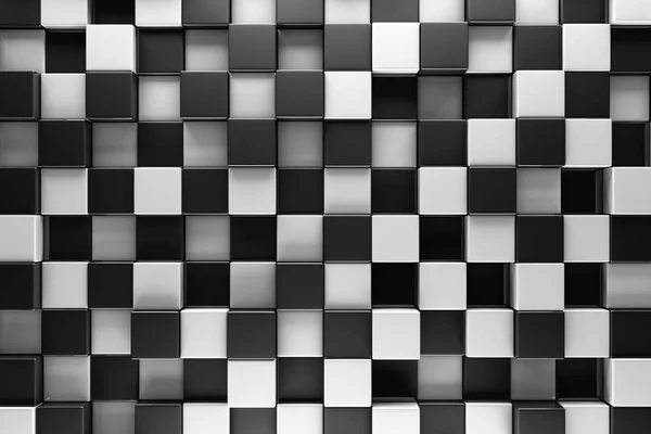 Black and white blocks abstract background — Stock Photo, Image