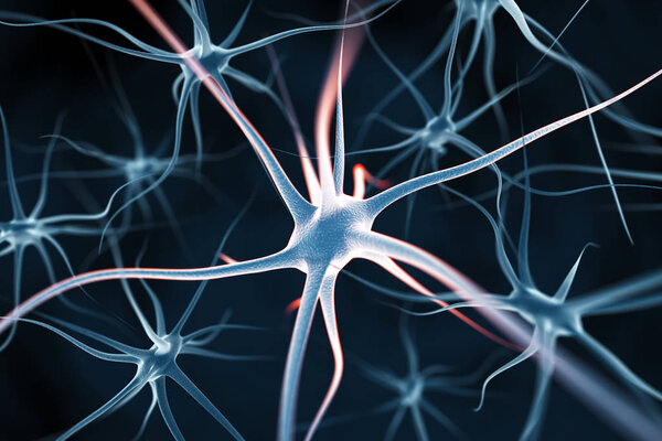 Neurons abstract background