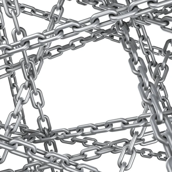 Steel chain background — Stock Photo, Image