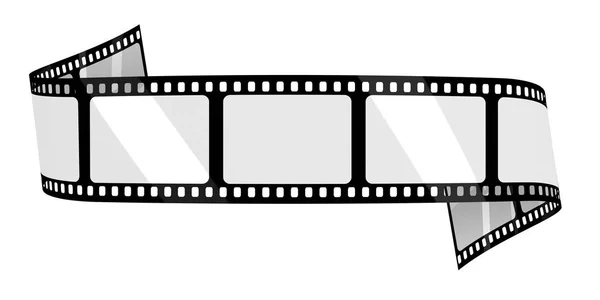 Banner de película en blanco — Foto de Stock