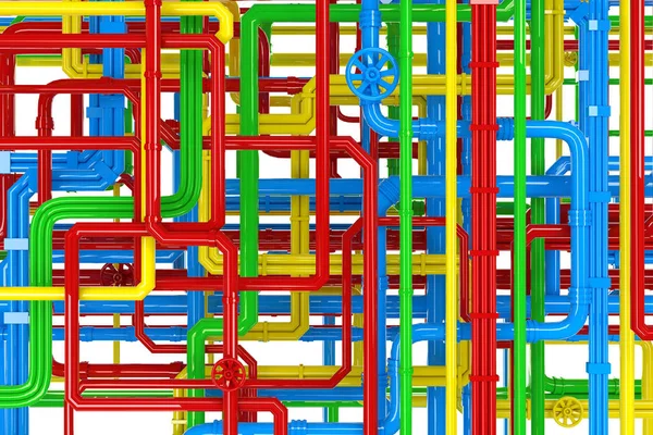 Laberinto de coloridos tubos de fondo — Foto de Stock