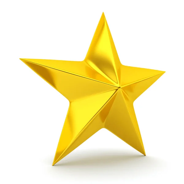 Сияющая золотая звезда — стоковое фото