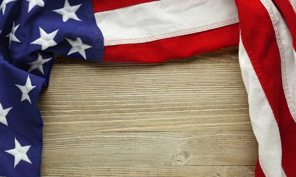 Red, white, and blue American flag for Memorial day or Veteran's — Stock Photo, Image