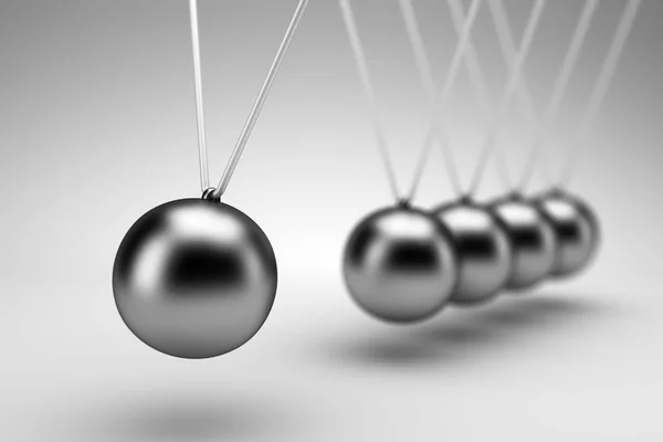 Newton's cradle - 3d render — Stock Photo, Image