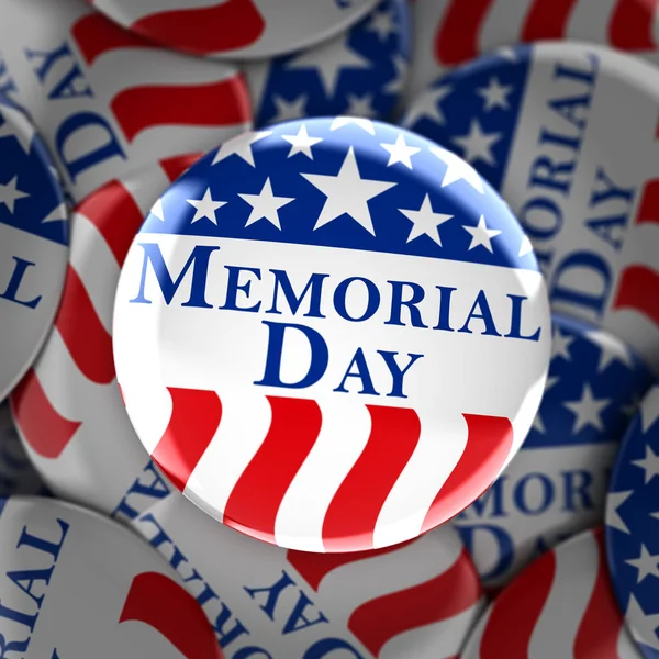 Memorial day button background — Stock Photo, Image