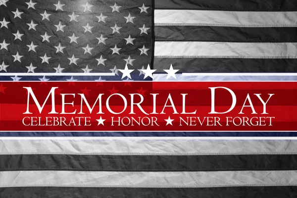 American flag Memorial day background — Stock Photo, Image