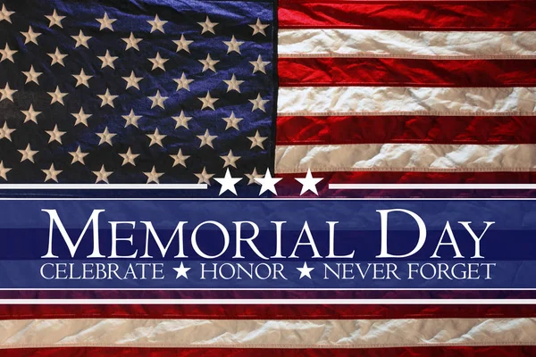 Amerikaanse vlag Memorial Day achtergrond — Stockfoto