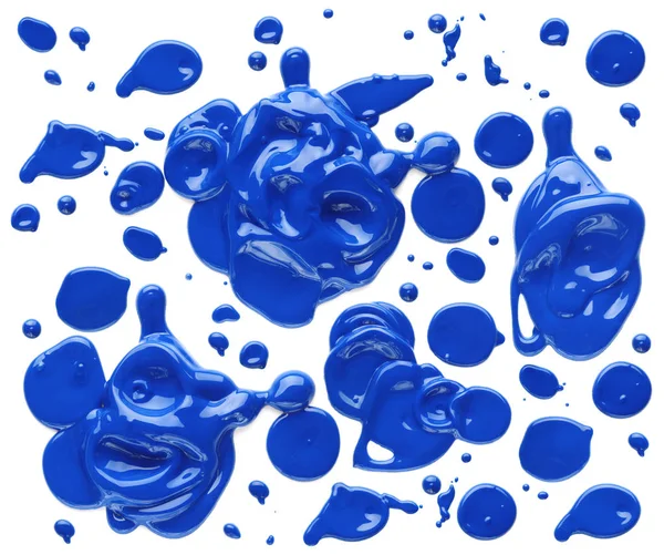 Blobs bleus de peinture — Photo