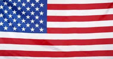Amerikan bayrağı arka plan döngüsünü sallayarak