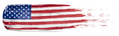 Amerikan bayrağı renklerinde boya leke