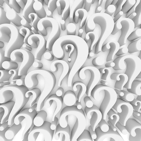 Question mark background - 3d render — Stock Photo, Image