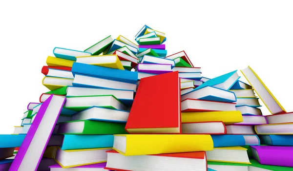 Stack of books - 3d render — Stock Photo, Image