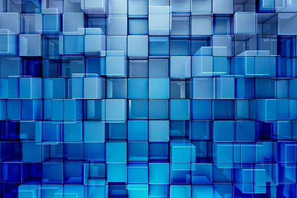 Fondo abstracto bloques azules — Foto de Stock