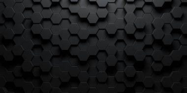 Koyu altıgen duvar kağıdı veya arka plan