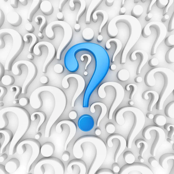 Question mark background - 3d render — Stock Photo, Image