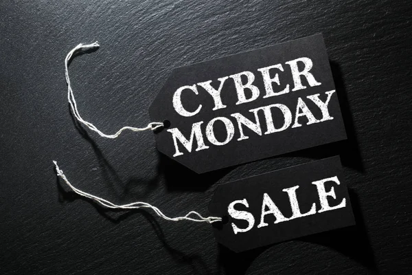 Cyber maandag verkoop tag achtergrond — Stockfoto