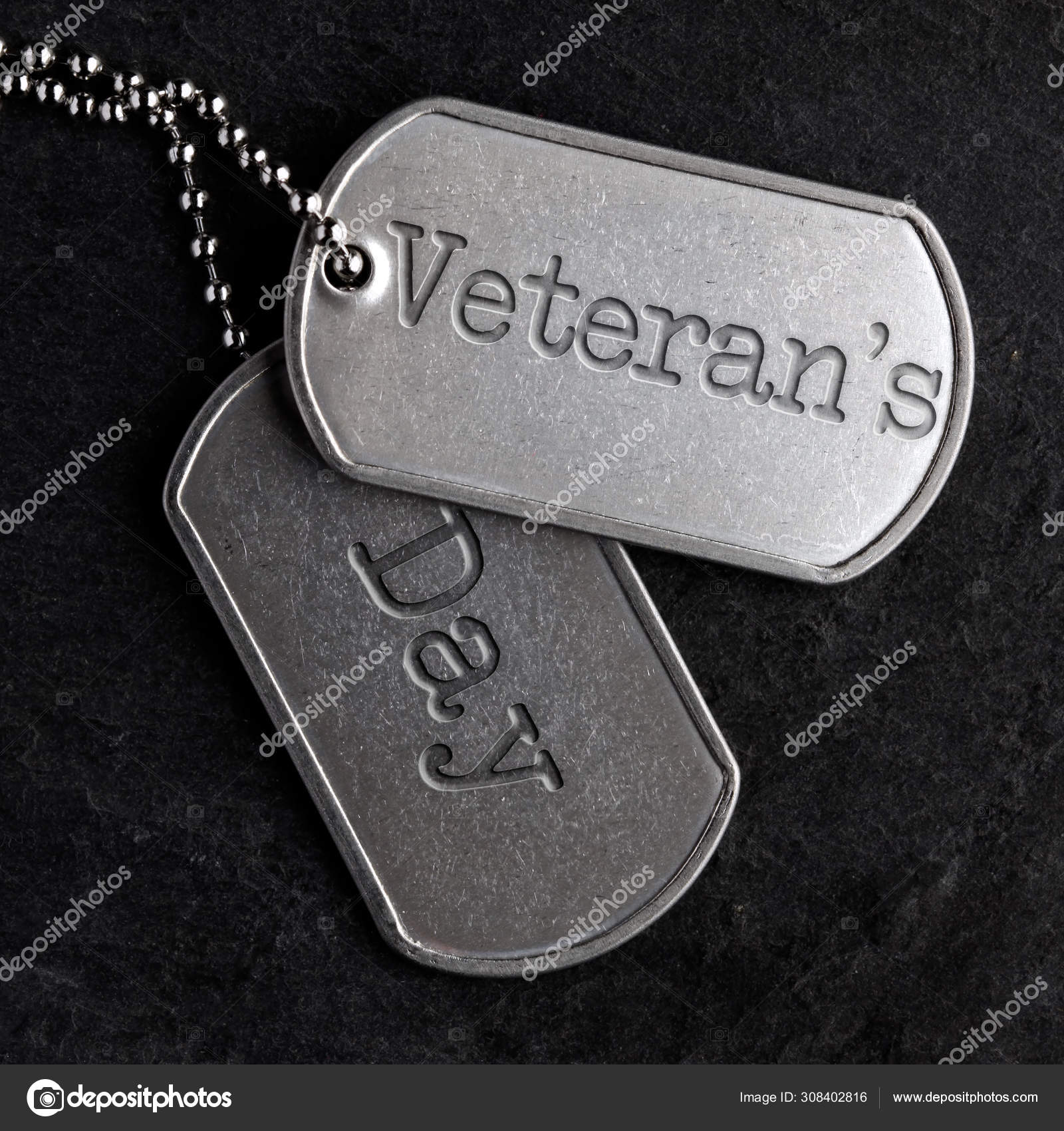 Old military dog tags Veteran's Day Stock Photo by ©SSilver 308402816