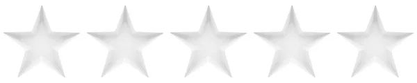 Обзор или рейтинг от нуля до пяти звезд - 3d рендеринг — стоковое фото