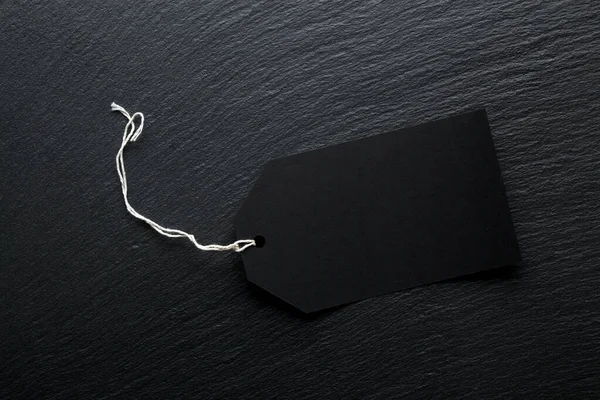 Blank black sale tag background — Stock Photo, Image