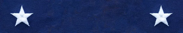 Amerykański Sztandar Flagowy Dwiema Gwiazdkami Puste Miejsce Tekst — Zdjęcie stockowe