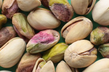 Antep fıstığı makro fotoğraf, fındık bir sürü, bir antep fıstığı Makro görünümü