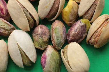 Antep fıstığı makro fotoğraf, fındık bir sürü, bir antep fıstığı Makro görünümü