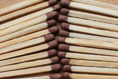 bir maç makro fotoğraf, bir yangın aydınlatmak için maç yakın çekim bir dizi