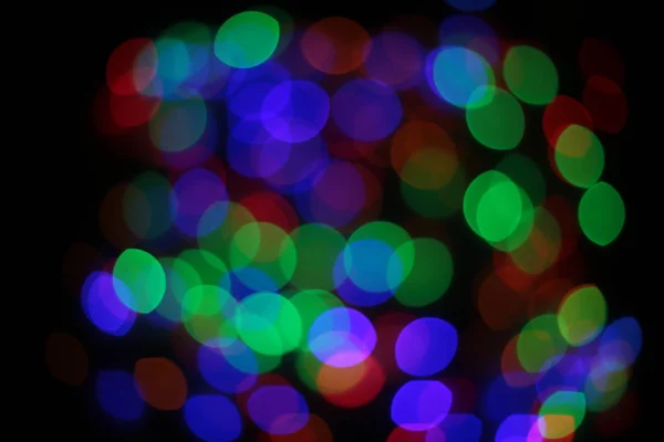 Φόντο Των Φώτων Bokeh Πολύχρωμα Διαφορετικά Φωτεινά Χρώματα — Φωτογραφία Αρχείου