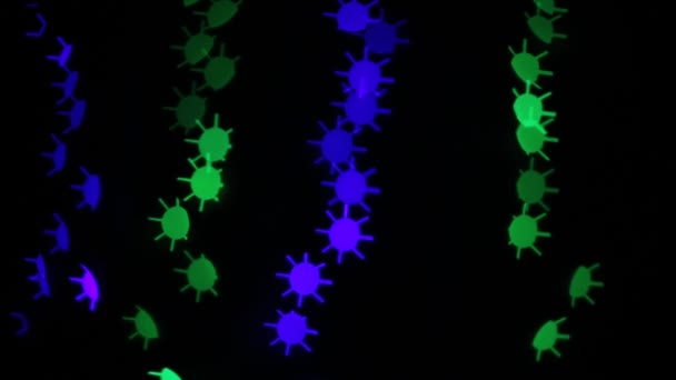 fond de bokeh lumières en forme de soleil ou cercle avec des pointes multicolores brillance différente lumineux 